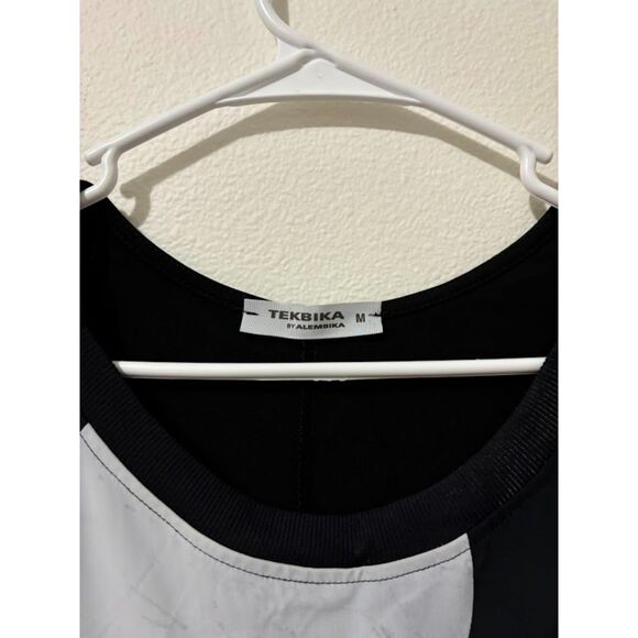 Alembika Tekbika Tunic Women's Size Medium Black White Moon Design T shirt Dress - Picture 3 of 6